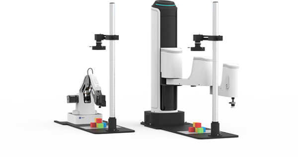 Mit dem Vision-Kit für den DOBOT M1, lassen sich Teile anhand Form oder Farbe sortieren.